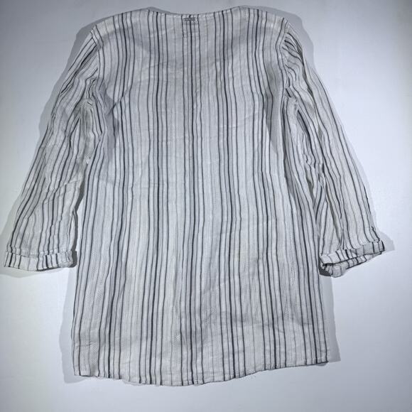 Billabong Striped Lace Up Tunic Cover Up Women’s Small Beach Boho Top - Picture 4 of 8